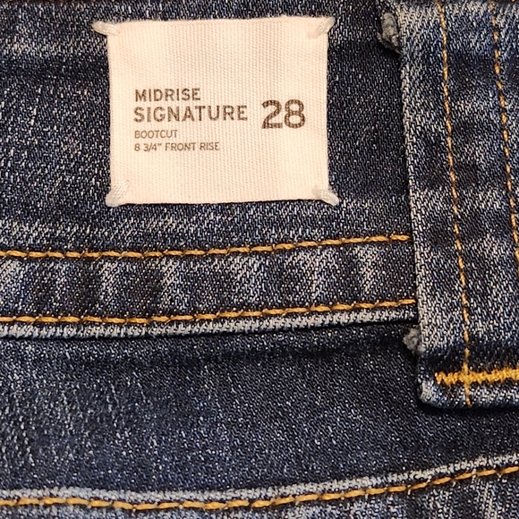 🔥Hudson Jeans Midrise Signature Bootcut Jeans Size 28 with 34" inseam EUC - Picture 9 of 11